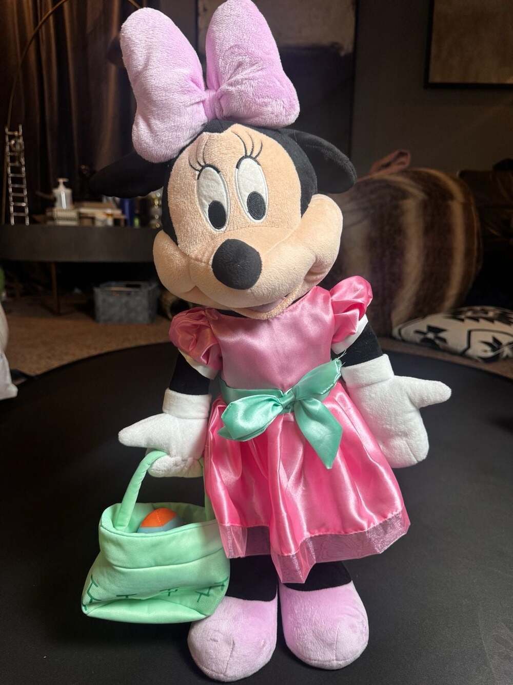 Disney Minnie Mouse 24-inch Easter Spring Dress Plush Doll with Egg Basket